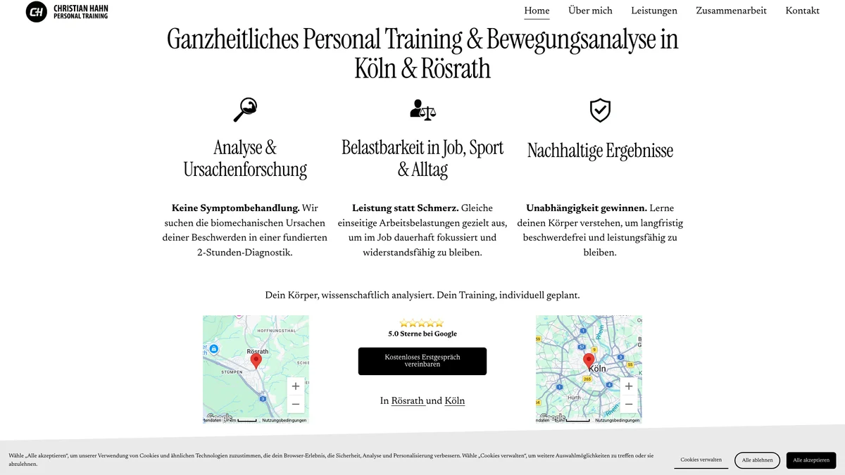 Vorher: Squarespace Template